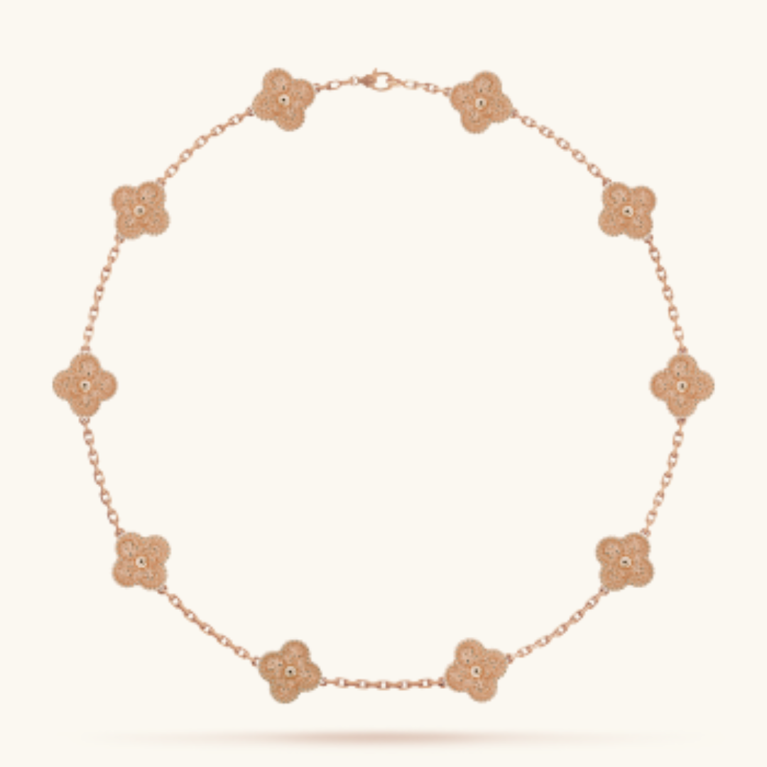 Clover | Multi-Pendant Necklace – Rose Gold