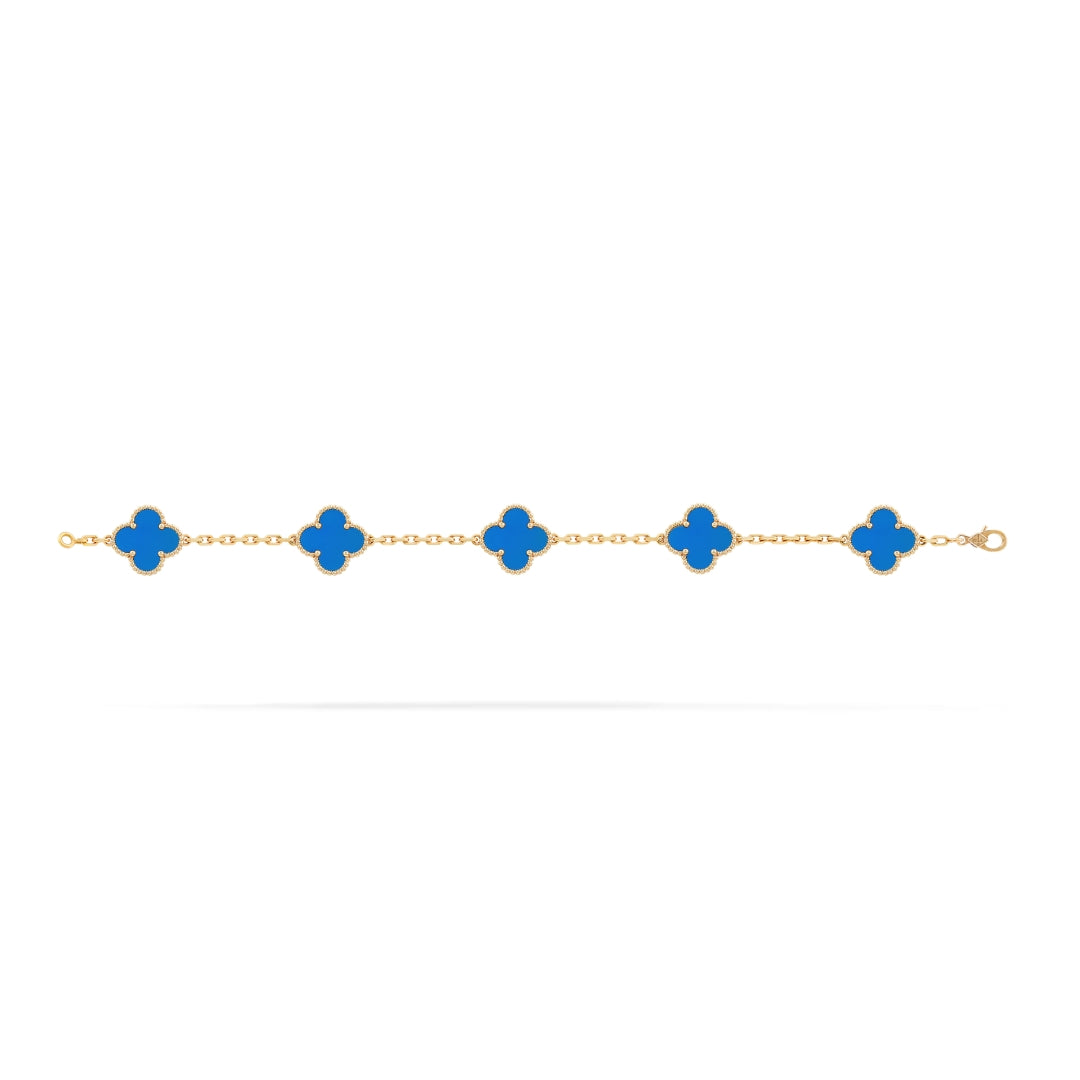 Clover | Bracelet - Blue Gold