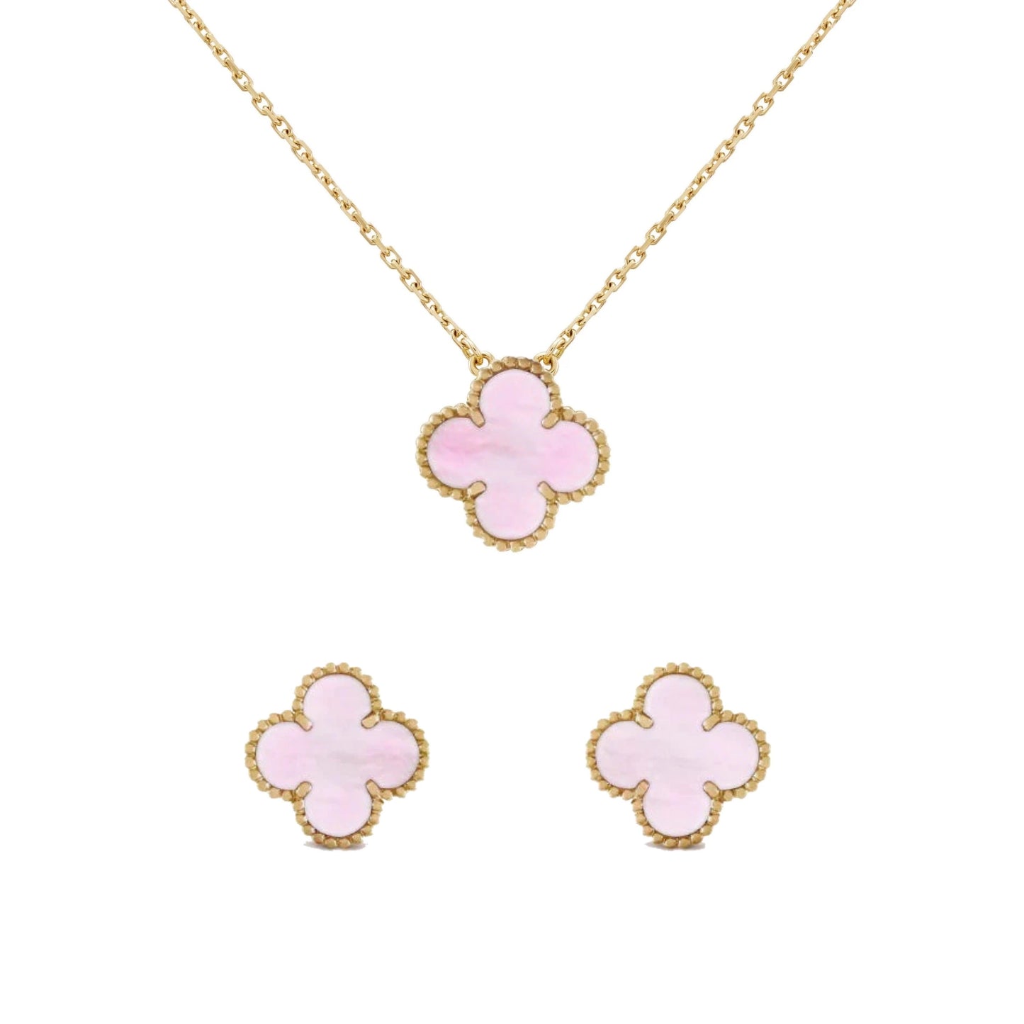 Clover | Pendant Set – Pink gold