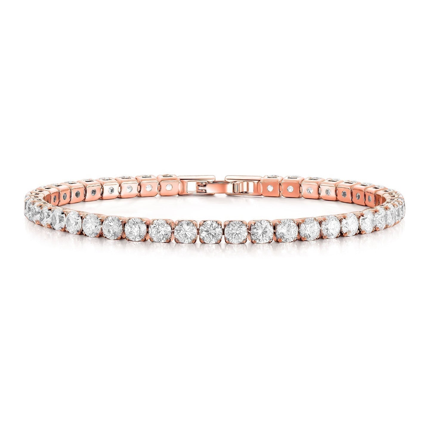 Elisabetta Tennis Bracelet in Rose Gold