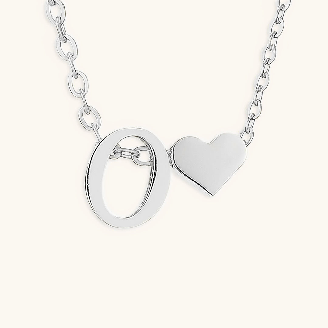 Gold Necklace with Initial Letter