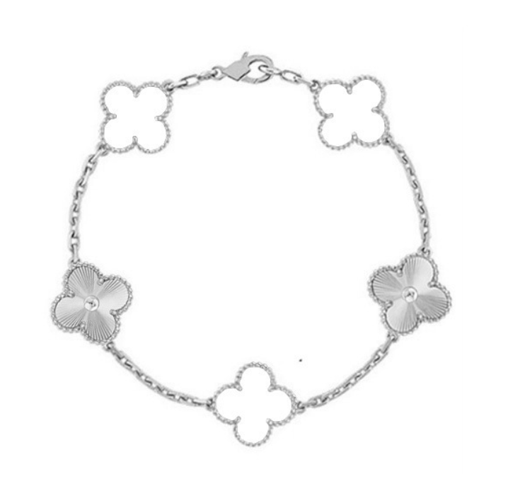 Clover | Bracelet – White Silver