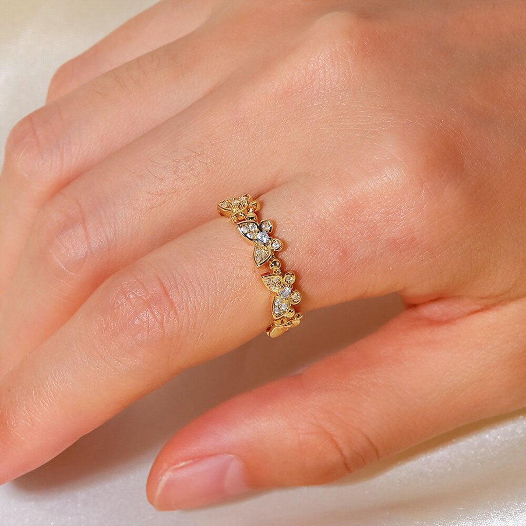 Colleen Butterfly Ring in Gold