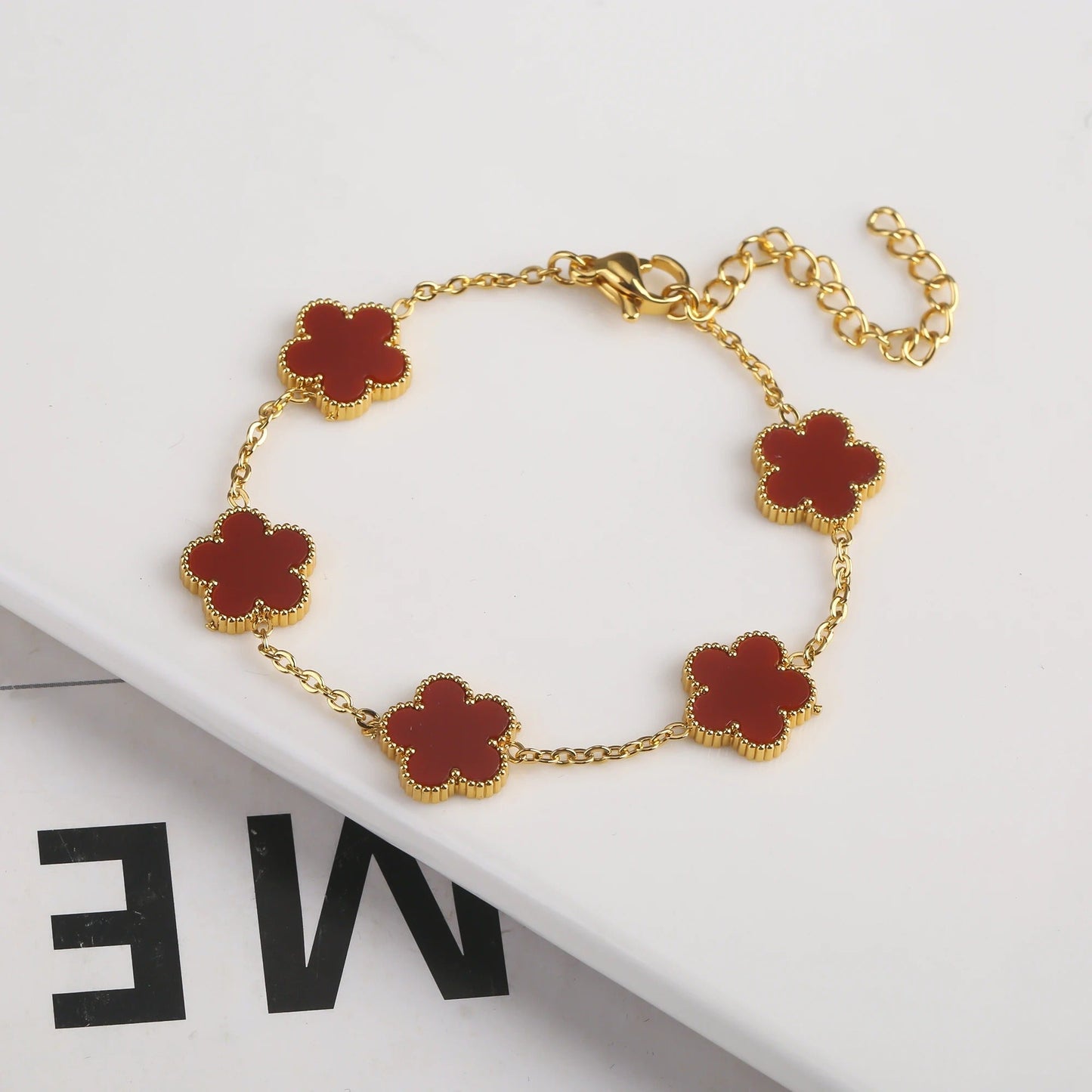 Clover | Bracelet - Red Gold