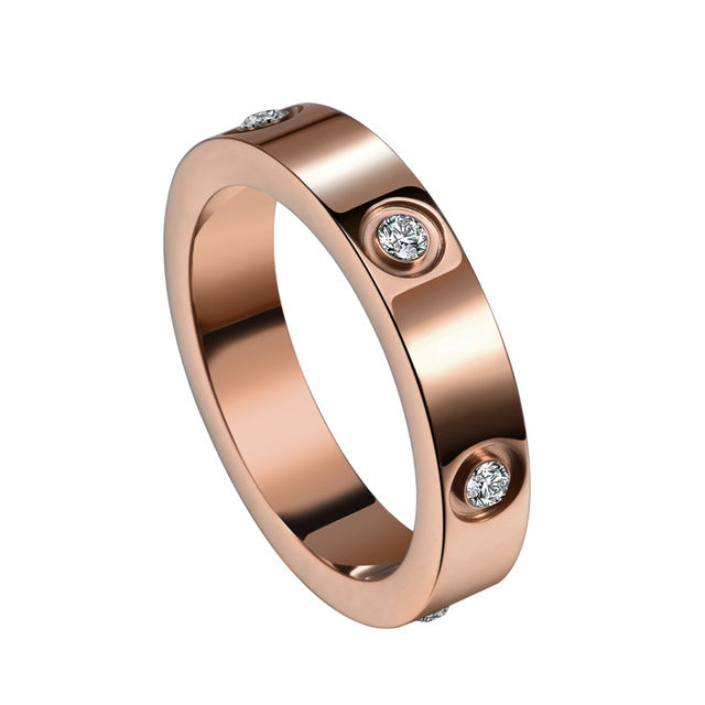 Eternity | Ring – Rose Gold with Zirconias