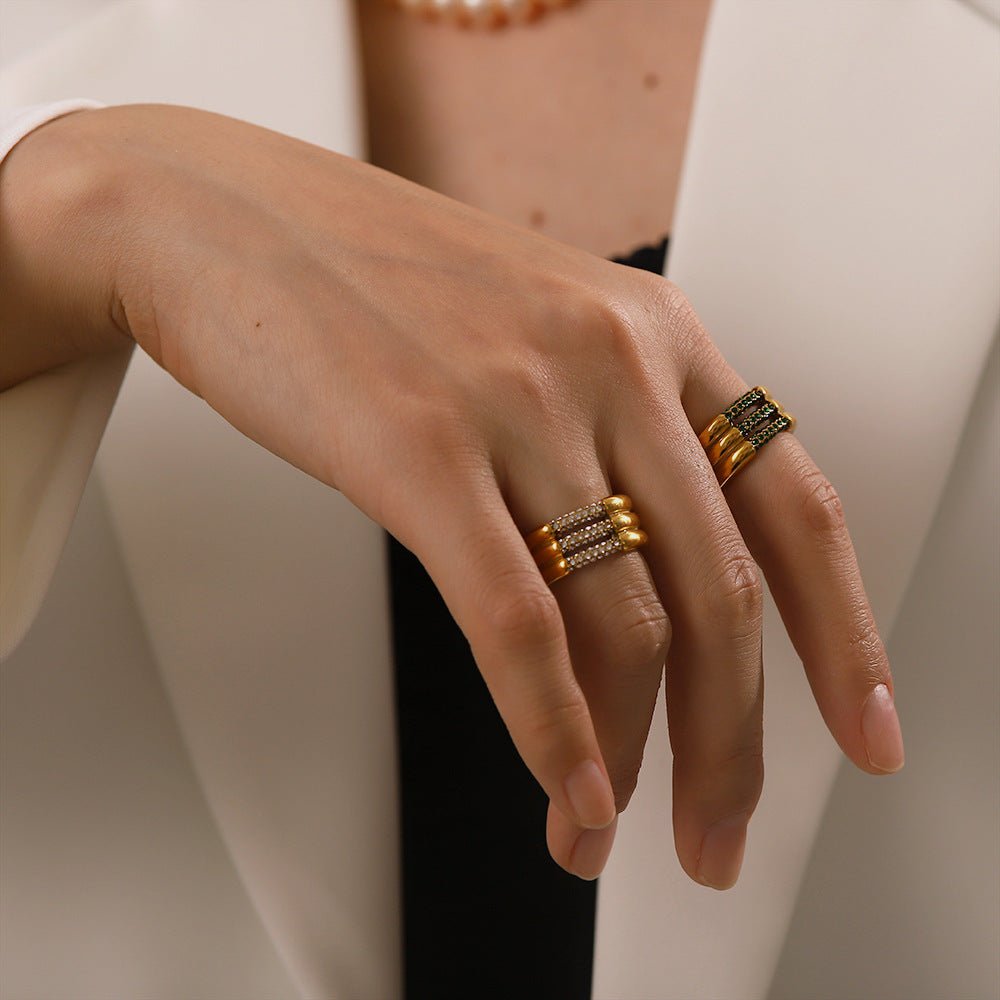 Diamond Serenity Gold Ring