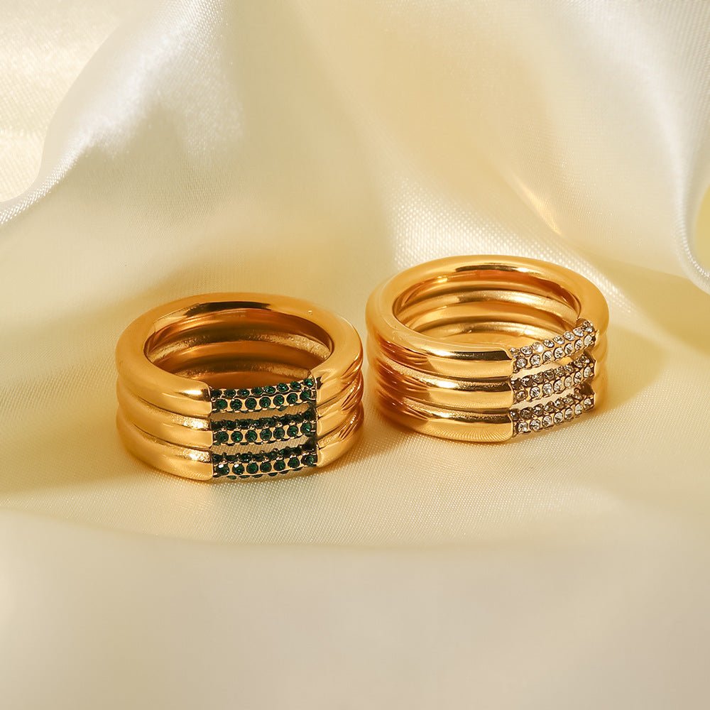 Diamond Serenity Gold Ring