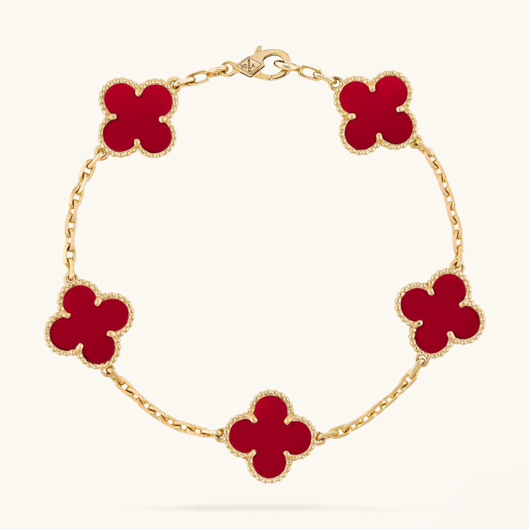 Clover | Bracelet - Red Gold