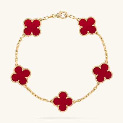 Clover | Bracelet - Red Gold