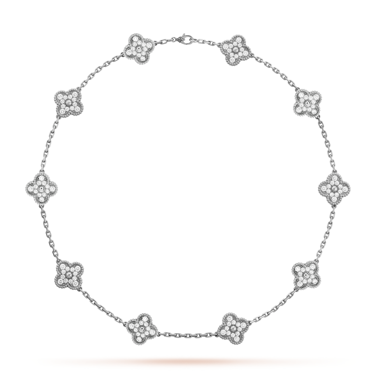 Clover | Multi-Pendant Zirconia Necklace – Silver