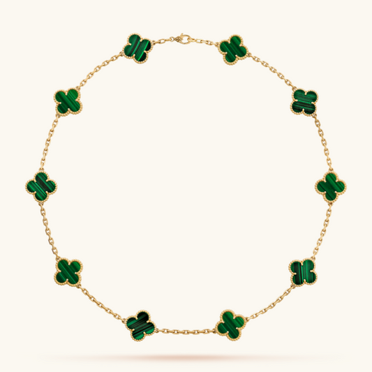 Clover | Multi-Pendant Necklace – Green Gold