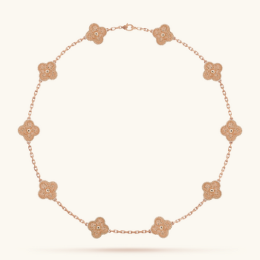 Clover | Multi-Pendant Necklace – Rose Gold