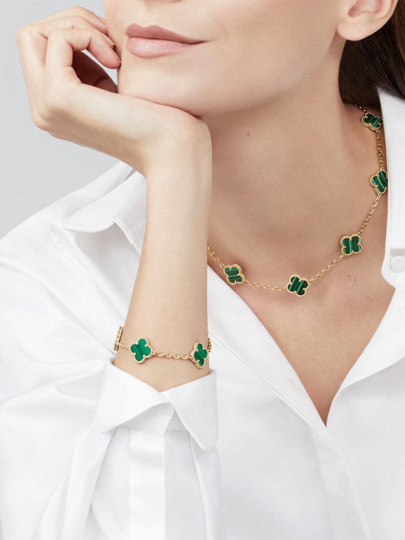 Clover | Multi-Pendant Necklace – Green Gold