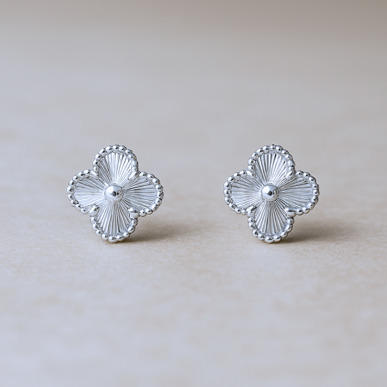 Clover - Silver Earrings