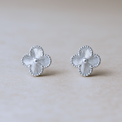 Clover - Silver Earrings