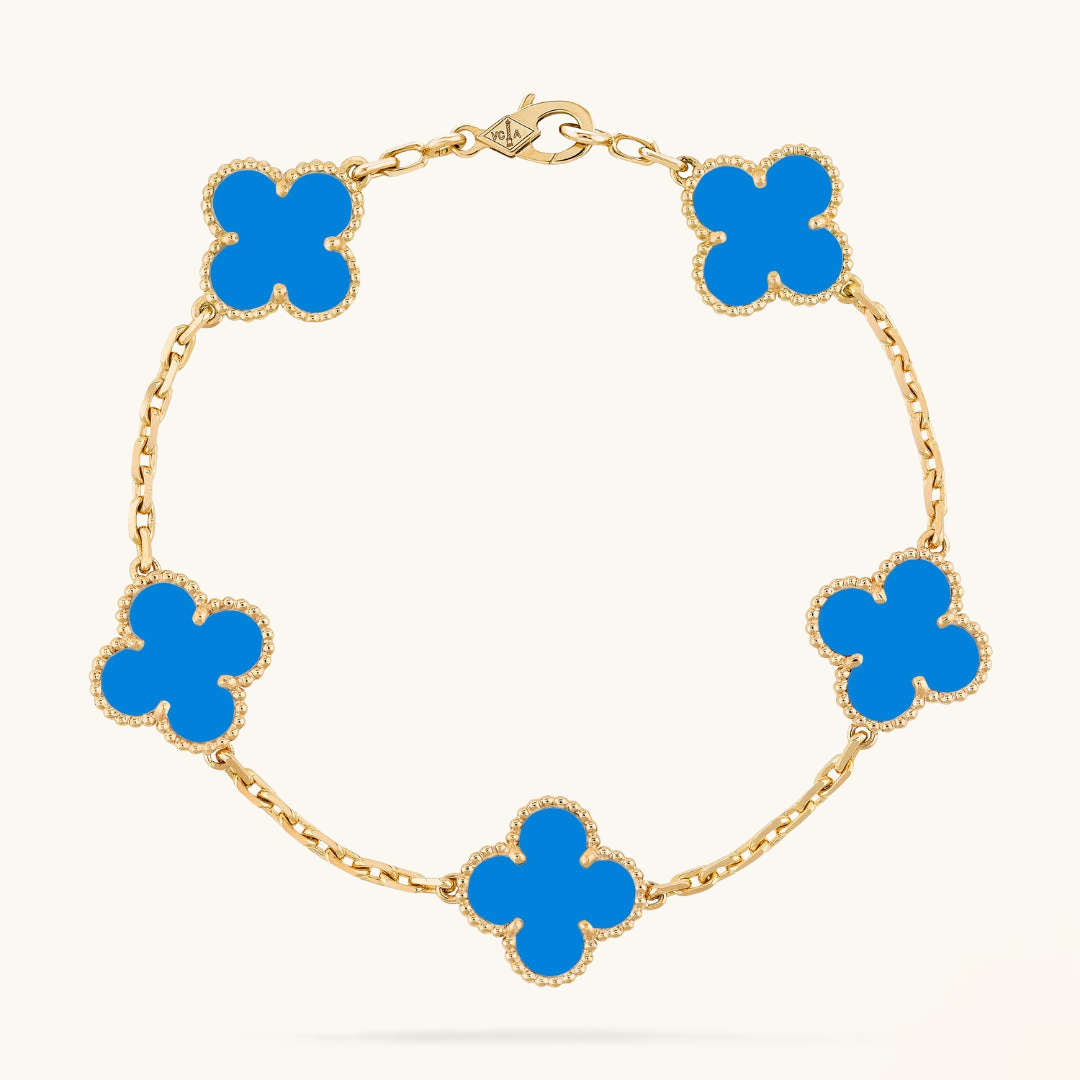 Clover | Bracelet - Blue Gold