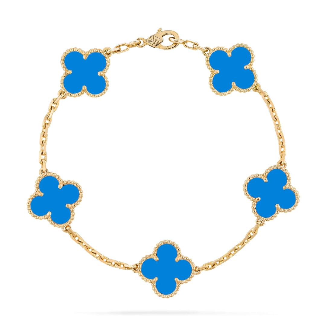 Clover | Bracelet - Blue Gold