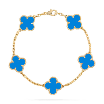 Clover | Bracelet - Blue Gold