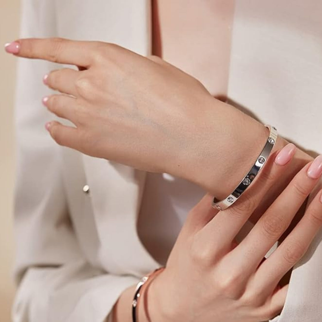 Eternity | Bracelet – Gold and Silver with Zirconia