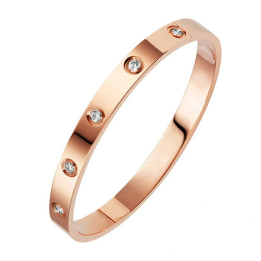 Eternity | Bracelet – Rose Gold with Zirconia
