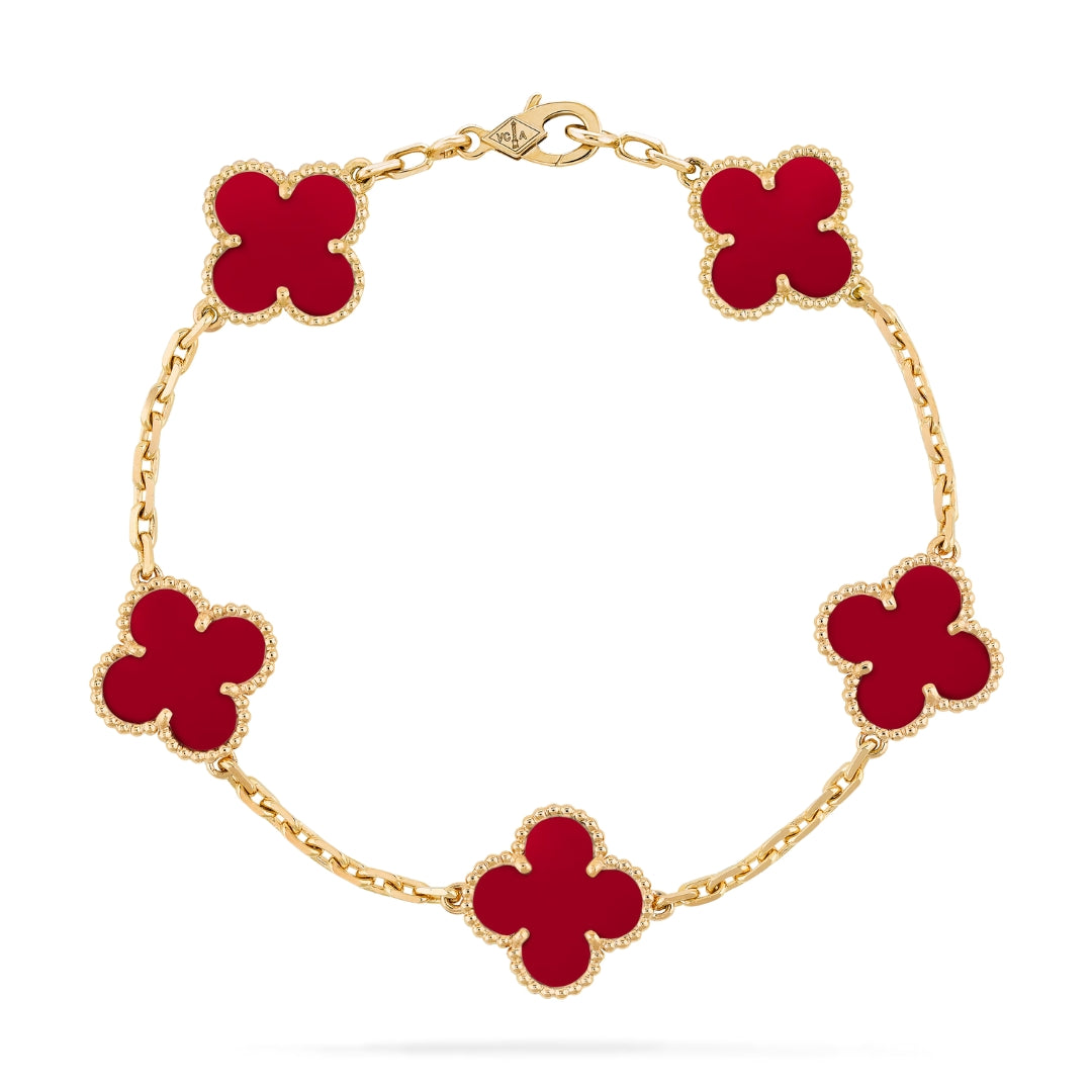 Clover | Bracelet - Red Gold
