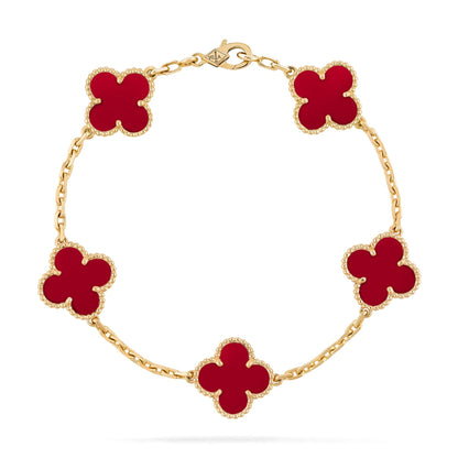 Clover | Bracelet - Red Gold