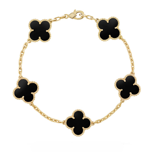 Clover | Bracelet – Black Gold