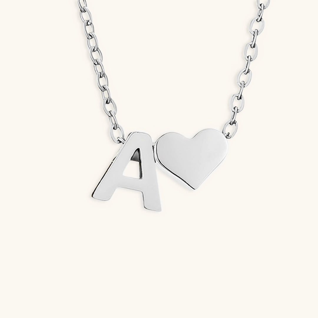 Gold Necklace with Initial Letter