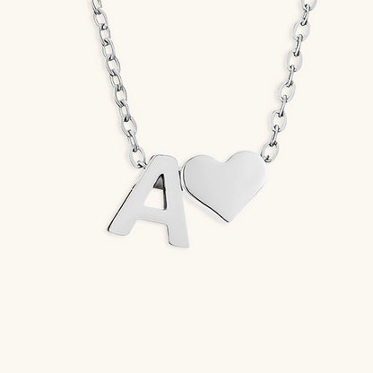 Gold Necklace with Initial Letter
