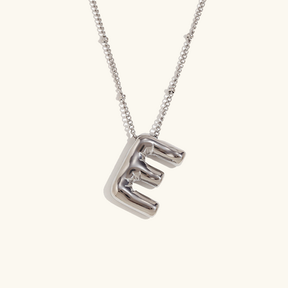Gold Balloon Initial Necklace