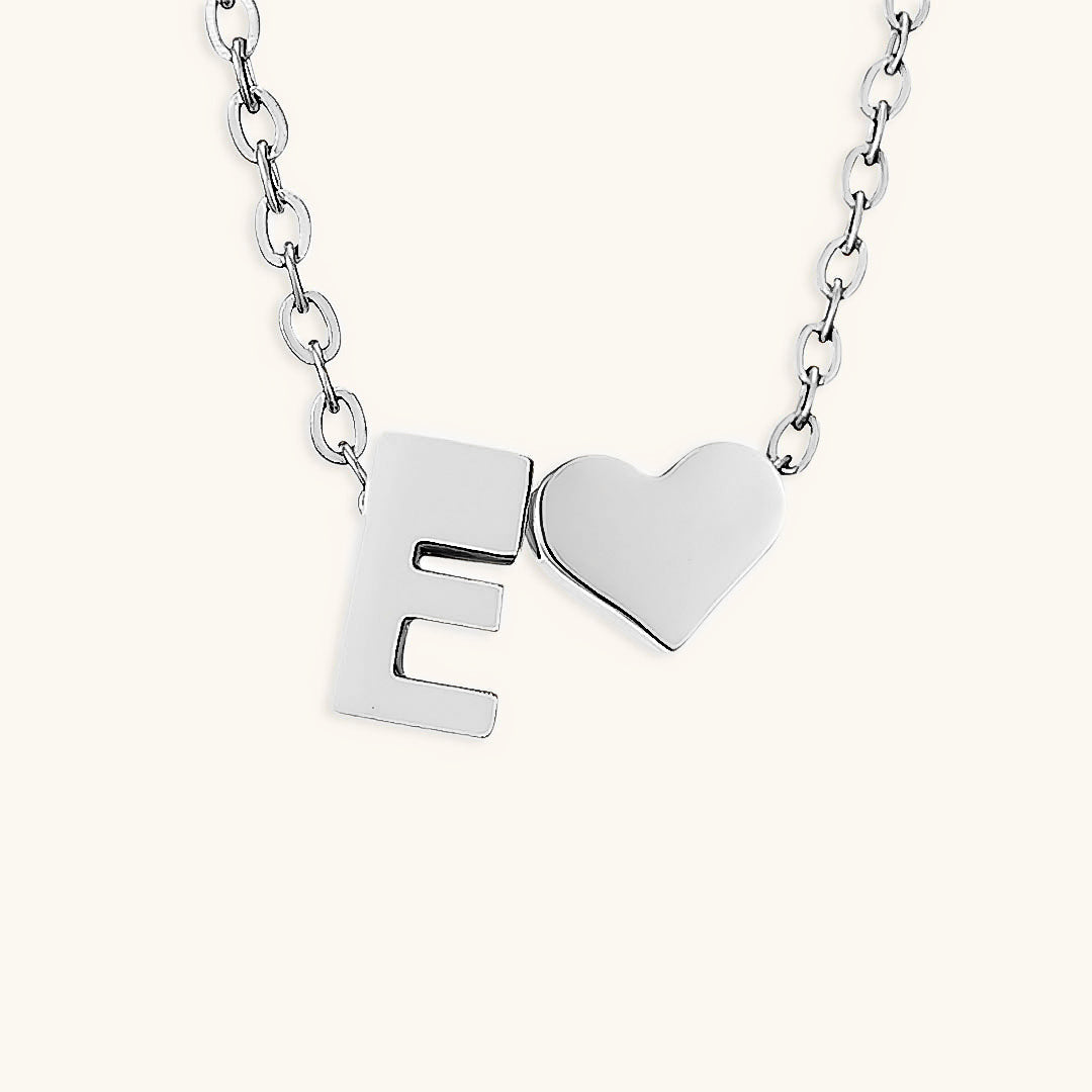 Gold Necklace with Initial Letter