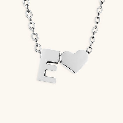 Gold Necklace with Initial Letter