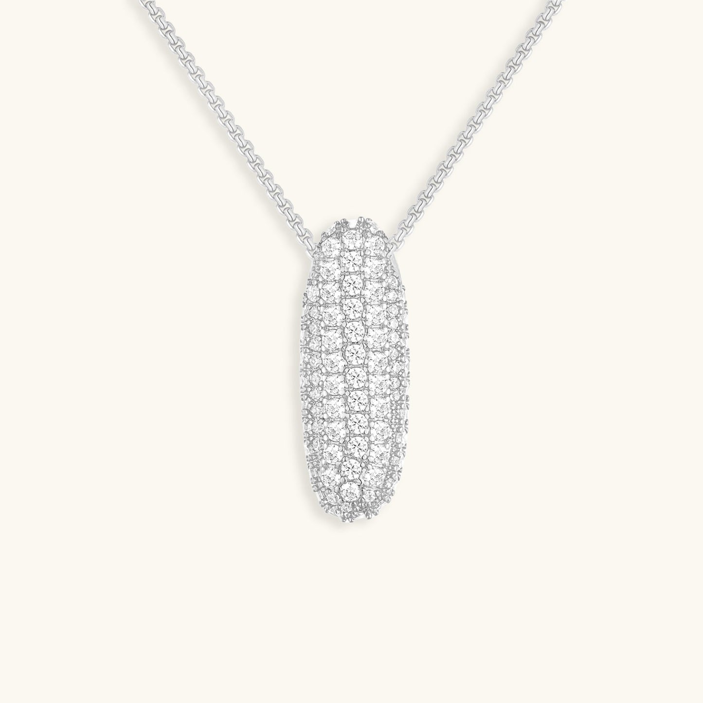 Diamond Initial Bubble Necklace