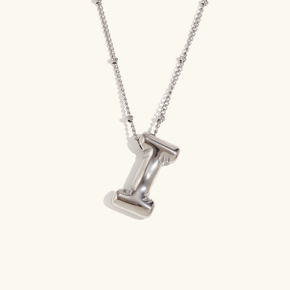 Gold Balloon Initial Necklace