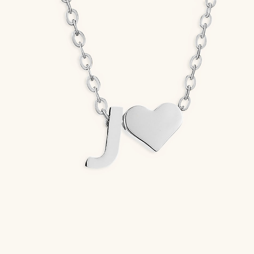 Gold Necklace with Initial Letter
