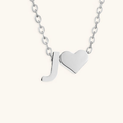 Gold Necklace with Initial Letter