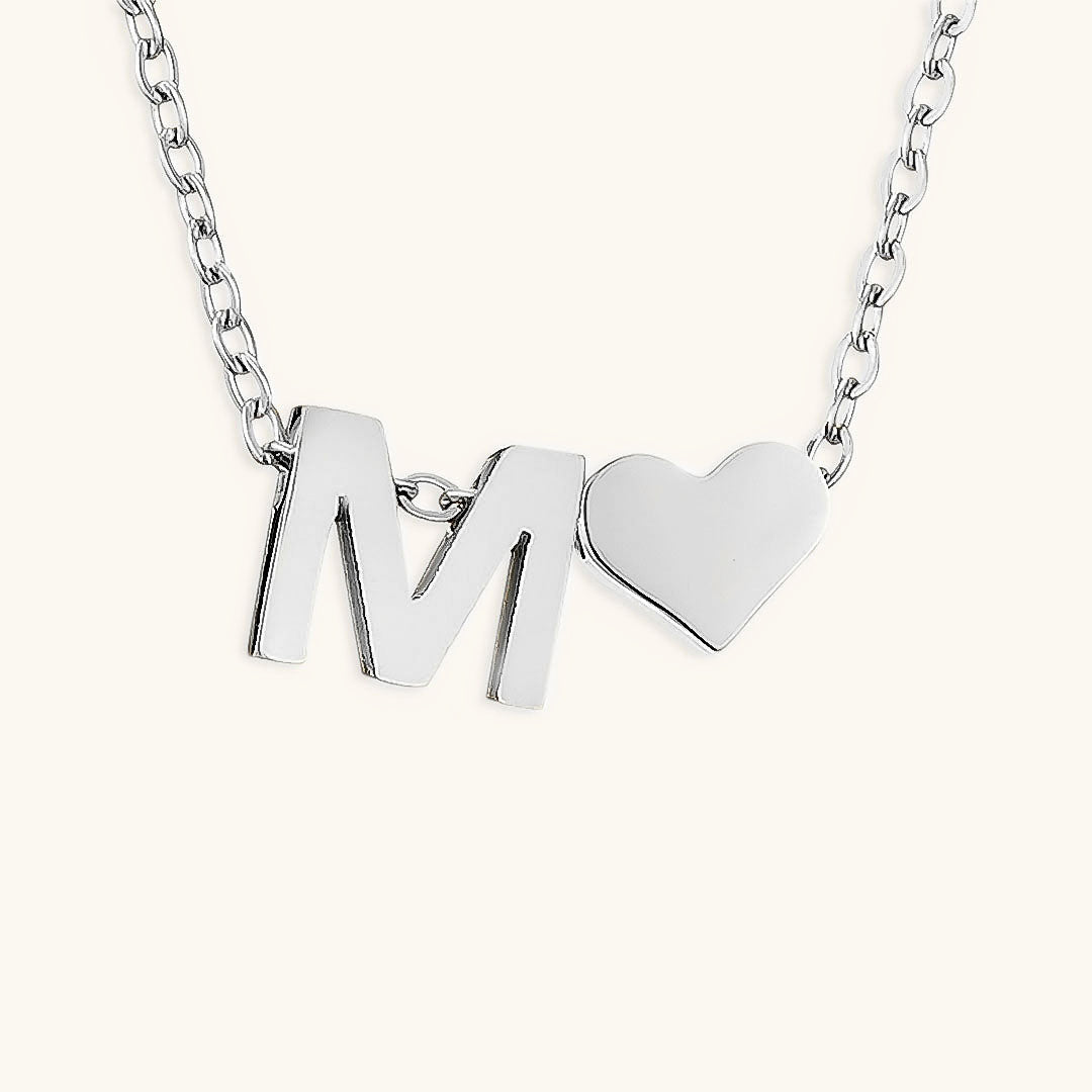 Gold Necklace with Initial Letter