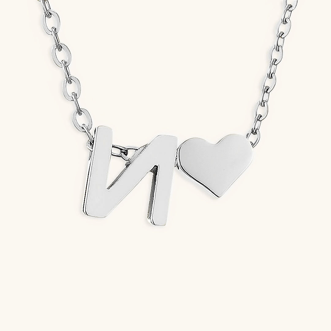 Gold Necklace with Initial Letter