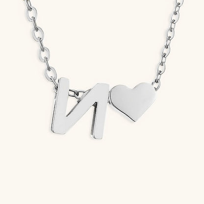 Gold Necklace with Initial Letter