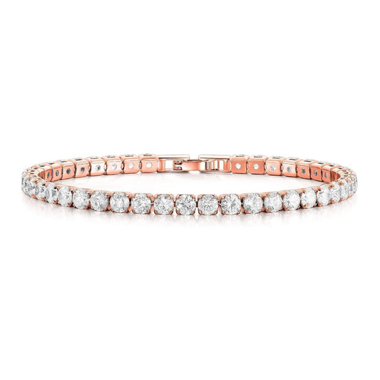 Elisabetta Tennis Bracelet in Rose Gold