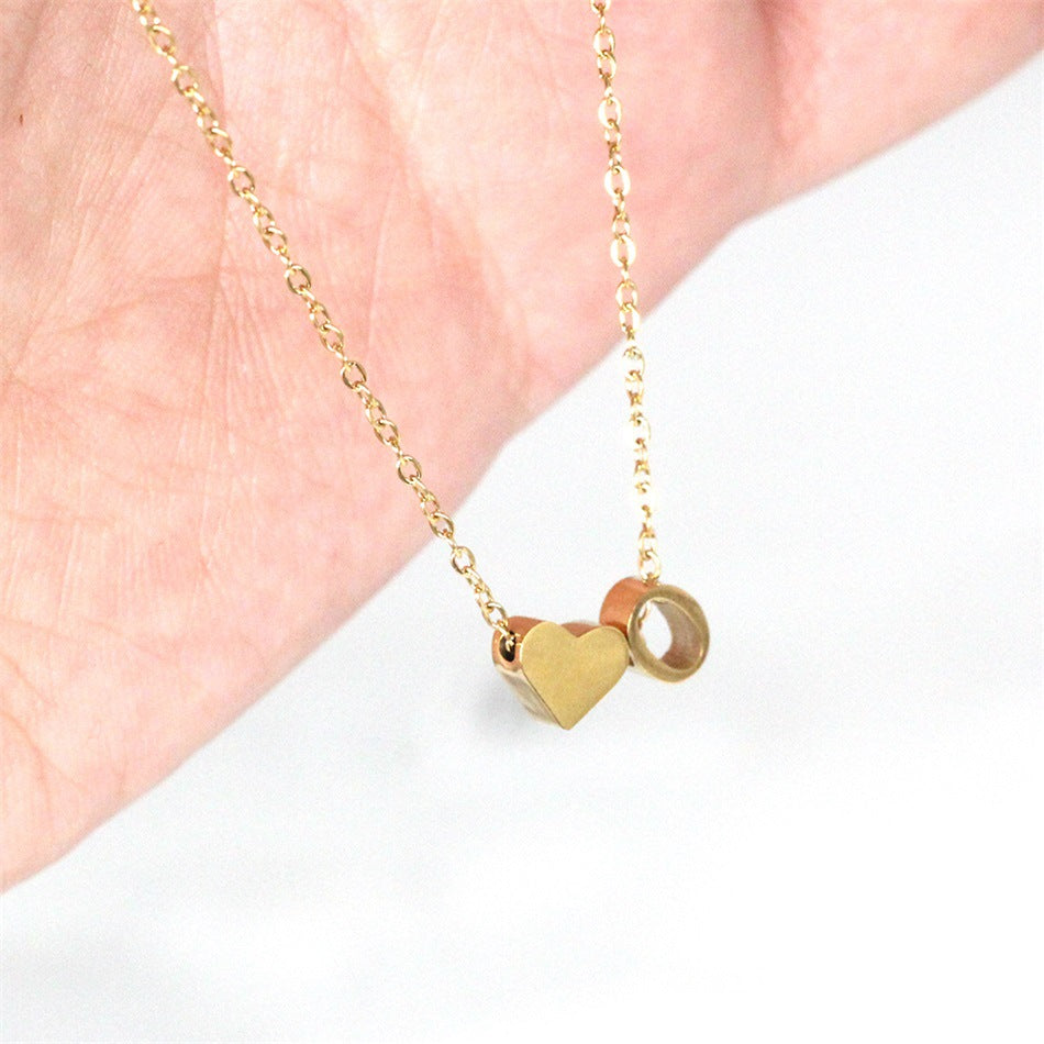 Gold Necklace with Initial Letter