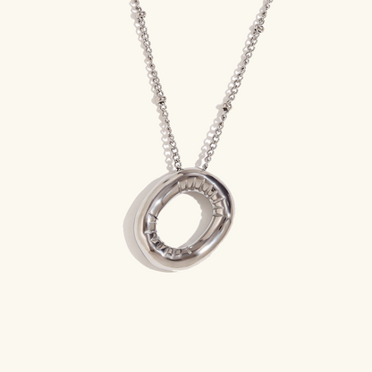 Gold Balloon Initial Necklace