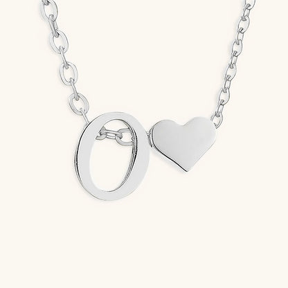 Gold Necklace with Initial Letter
