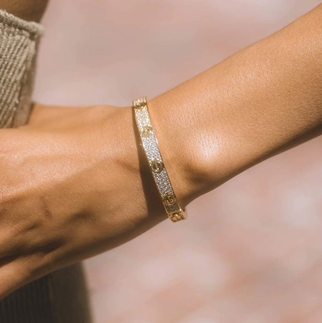Eternity | Bracelet – Gold with Zirconia