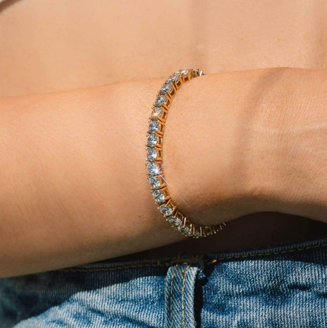 Tennis Bracelet Aurora Gold Shine