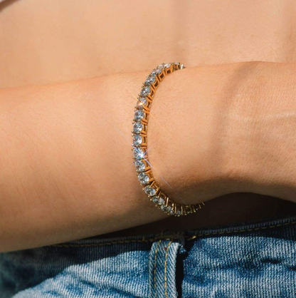 Tennis Bracelet Aurora Gold Shine