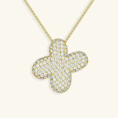 Diamond Initial Bubble Necklace