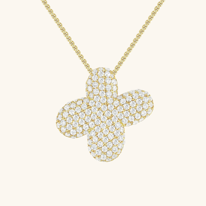 Diamond Initial Bubble Necklace