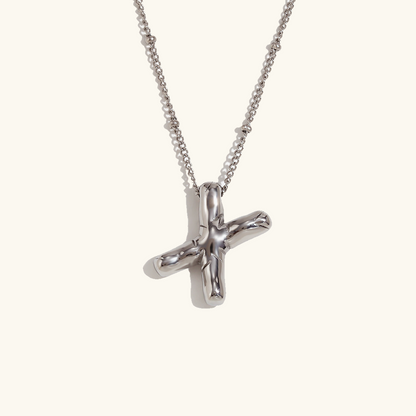 Gold Balloon Initial Necklace