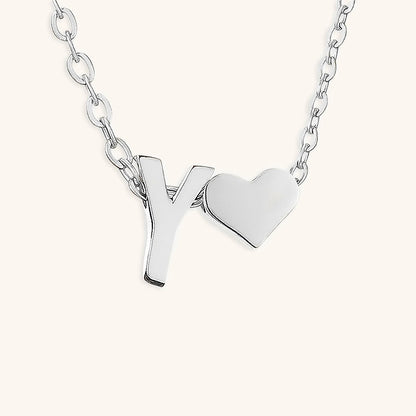 Gold Necklace with Initial Letter